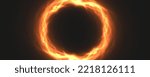 firestorm circle hole abstract background
