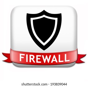 firewall data protection against computer virus and database safety on the internet button 