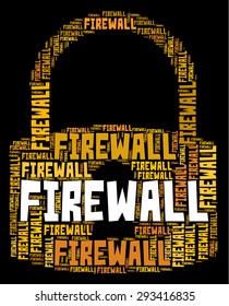 Firewall Lock Representing No Access And Isolated
