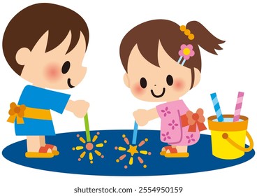 fireworks, summer, children, kindergarten, nursery school, elementary school, elementary school student, preschooler, kindergarten student, toddler, nursery school, childcare - Powered by Shutterstock