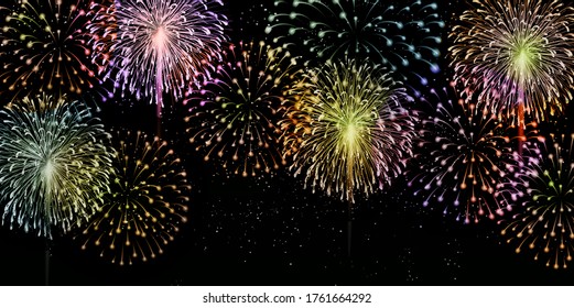 イラスト 夏祭り 花火 High Res Stock Images Shutterstock