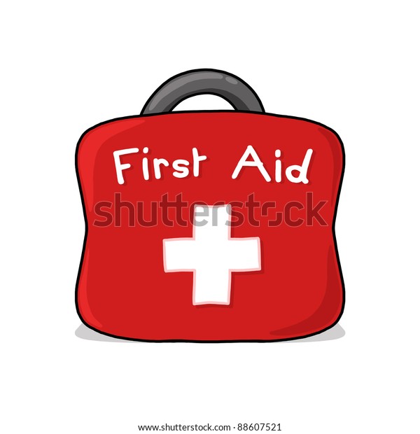 救急袋のイラスト 救急箱の図面 のイラスト素材