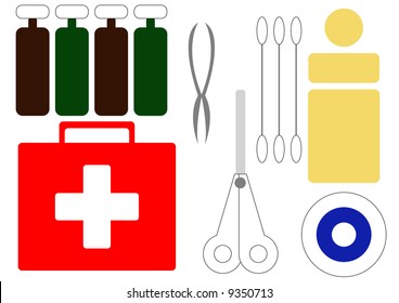 First Aid Box With Contents