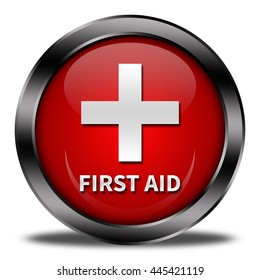 First Aid Button Isolated Stock Illustration 374396251 | Shutterstock