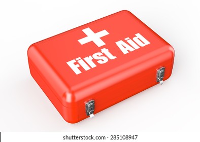 First Aid Kit Closeup Isolated On Stock Illustration 285108947 ...