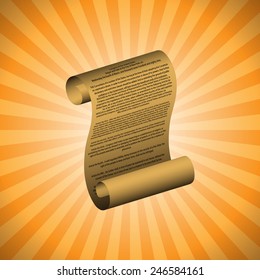 The first amendment on orange background (with readable text)
