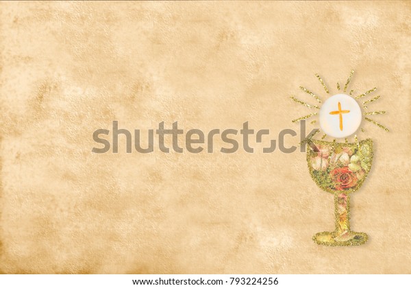 Illustration De Stock De Carte D Invitation De La Premiere Communion