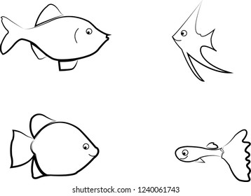 Lukisan ikan simple