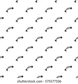 Fish Bones Pattern Simple Illustration Fish Stock Illustration ...