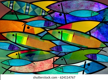 fish pattern textile fabric motive
