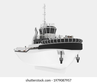 Fishing boat isolated on background. 3d rendering - illustration