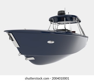 Fishing boat isolated on background. 3d rendering - illustration