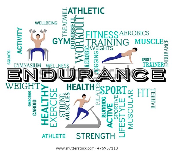Isolere Blive gift Tung lastbil Fitness Endurance Meaning Working Out Exercise Stock Illustration 476957113