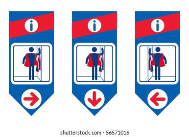 Fitting Room Signs Stock Illustration 56571016 | Shutterstock