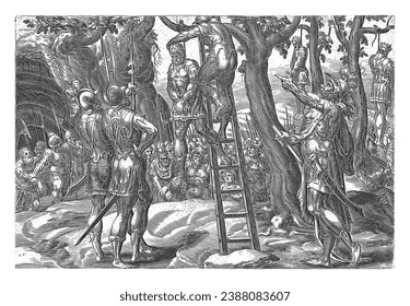 Five Amorite kings hanged
