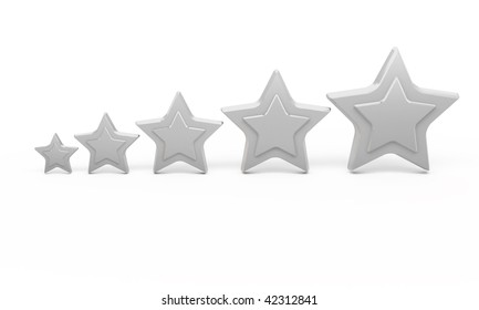 Five Silver Stars Ranking Stock Illustration 42312841 | Shutterstock