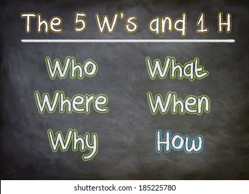 The five Ws and one H