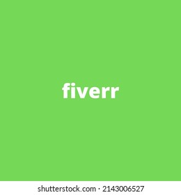 Fiverr White Text With Green Background