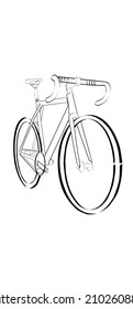 Fixie bike sketch similar to road bike