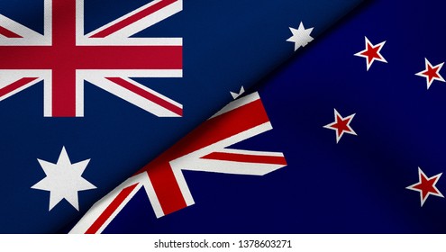 Flag Of Australia And New Zealand