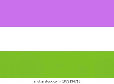 Gender​queer​ Flag Background Of LGBT Alternative Sex. Love Is Love.pride, Lgbt Concept.