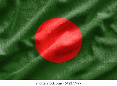 Close Waving Flag Bangladesh Flag Symbols Stock Photo (Edit Now) 1893123091