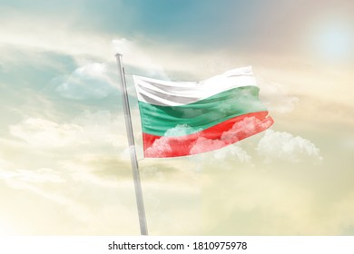 Flag of Bulgaria - 3D render - Powered by Shutterstock