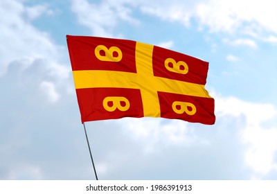 Flag Of The Byzantine Empire - 3D Rendering