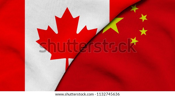 Flag of Canada and\
China