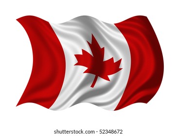 Canada Flag Silk Copyspace Your Text Stock Illustration 297997703 ...