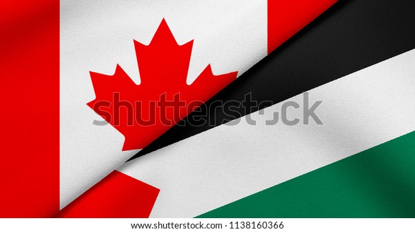 Flag of Canada and\
Palestine