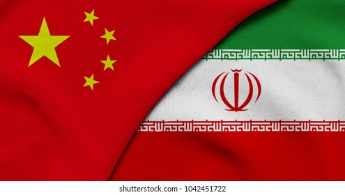 Flag Of China And Iran