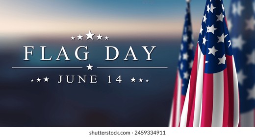 Flag Day USA June 14th Background - Powered by Shutterstock