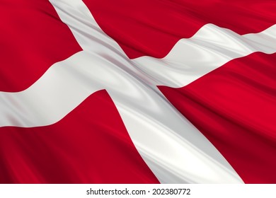 Flag of Denmark. 