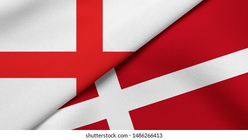 Flag Of England And Denmark