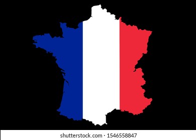 Flag France French Map Illustration Country Stock Illustration ...