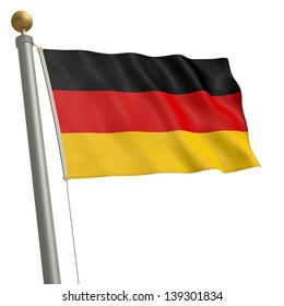 Germany Flag Vector Illustration Stock Vector (Royalty Free) 104698688