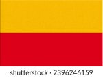 flag of Grand Duchy of Mecklenburg-Strelitz. Historical flag of the part of Europe. Grand Duchy of Mecklenburg-Strelitz flag. Historical part of Germany. historical state on territory of modern German