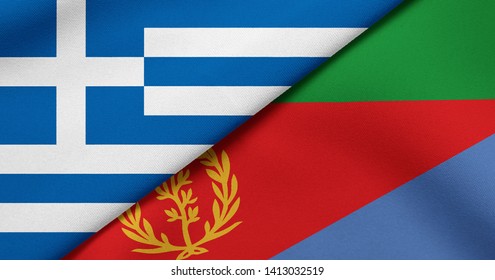 Flag Of Greece And Eritrea