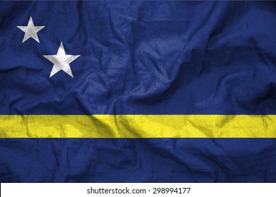 CuraÃ§ao flag. illustration