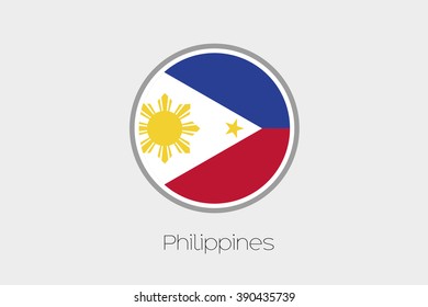 Philippines Flag Form Circle Can Be Stock Vector (Royalty Free) 1603781344