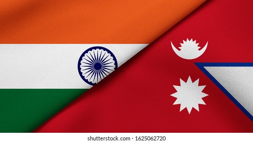 Flag Of India And Nepal