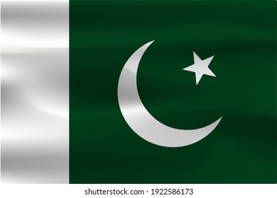 Flag Islamic Republic Pakistan Beautiful Weight Stock Illustration ...