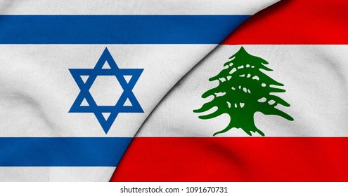 Flag Of Israel And Lebanon