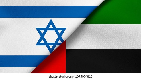 Flag Of Israel And United Arab Emirates