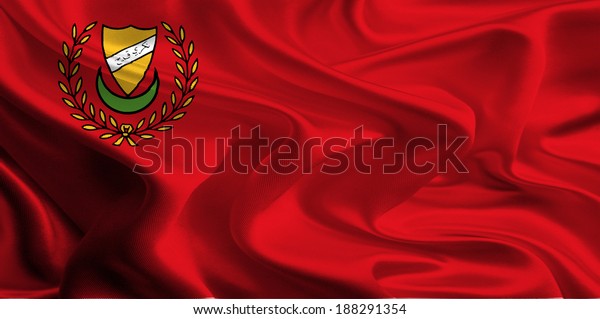 Flag Kedah Malaysia Stock Illustration 188291354