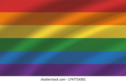 gay flag color box