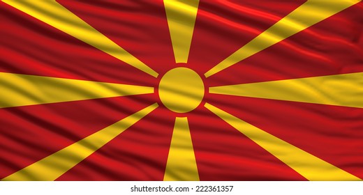 flag of Macedonia.
