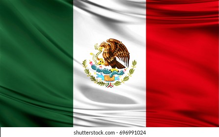 Flag Mexico 3d Illustration Mexico Flag Stock Illustration 1697133706