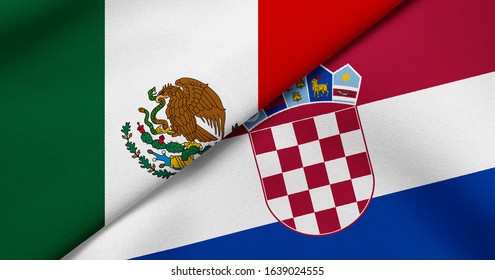 Flag of Mexico and Croatia